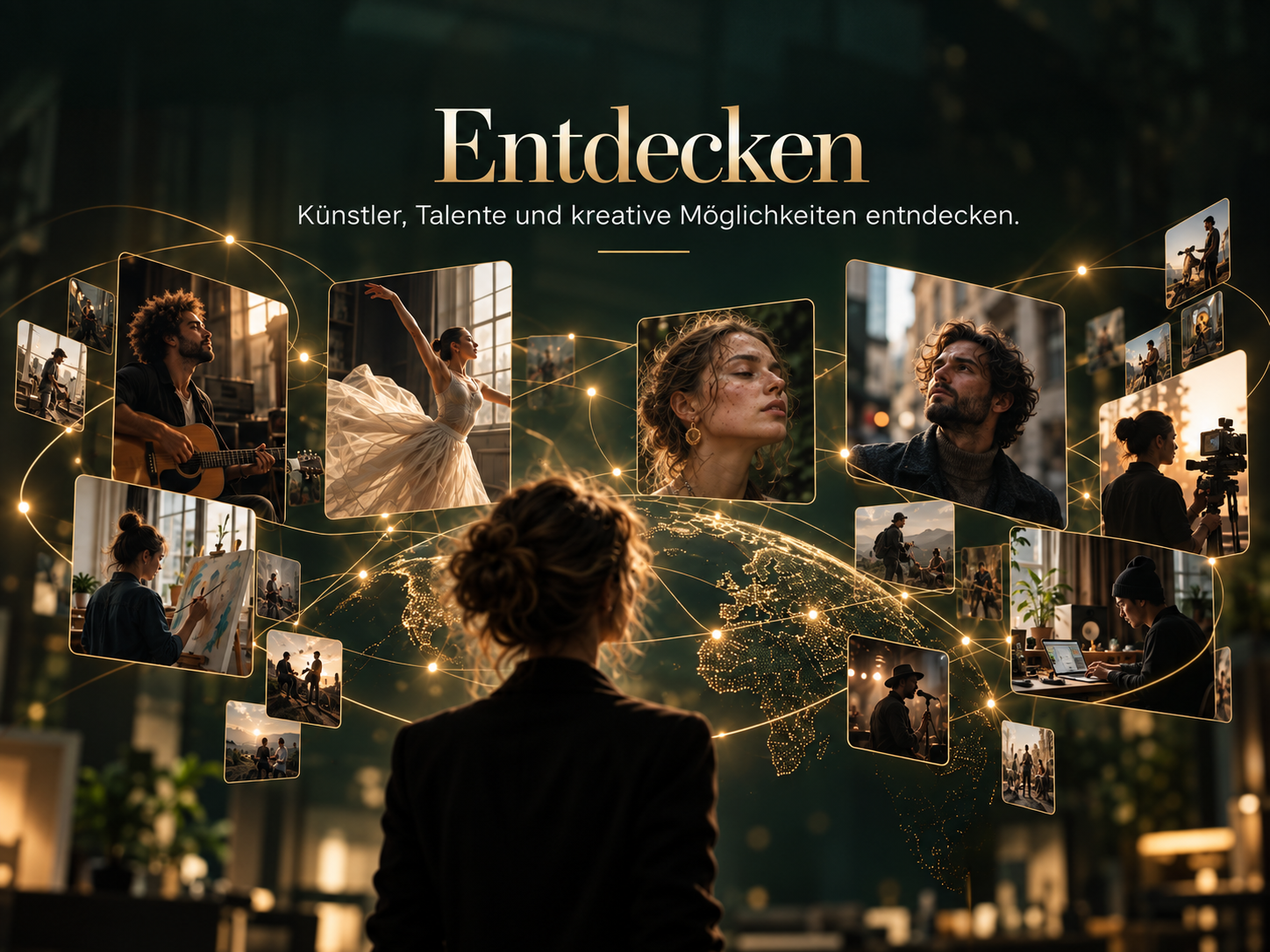 Reale Künstler und kreative Talente entdecken
